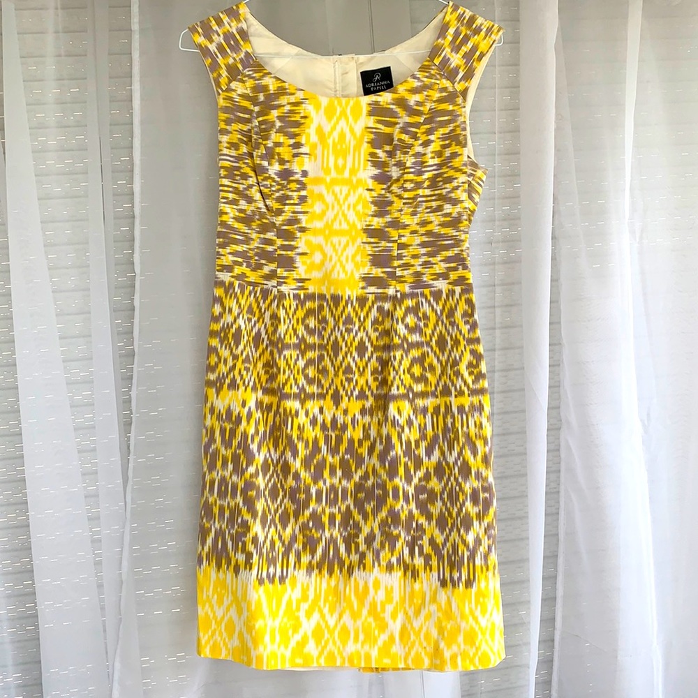 Grey & Yellow Dress